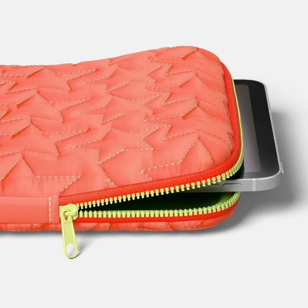 NWT HeyDay Coral Orange Star Tablet Sleeve